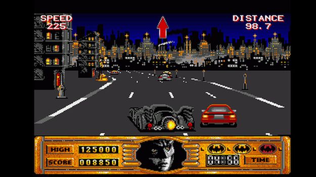 Batman spel op de Amiga 500